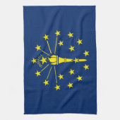 Serviette de cuisine avec Drapeau de l'Indiana, Ét (Vertical)