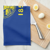 Serviette de cuisine avec Drapeau de l'Oregon, Éta (Quart Plié)