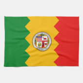 Serviette de cuisine avec Drapeau de Los Angeles,  (Horizontal)