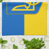 Serviette de cuisine avec Drapeau de l'Ukraine (Plié)