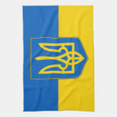 Serviette de cuisine avec Drapeau de l'Ukraine (Vertical)