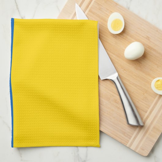 Serviette de cuisine avec Drapeau de l'Ukraine (Quart Plié)