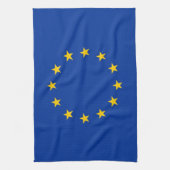 Serviette de cuisine avec Drapeau de l'Union europ (Vertical)