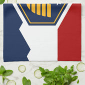 Serviette de cuisine avec drapeau de l'Utah, États (Plié)