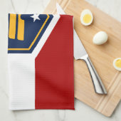 Serviette de cuisine avec drapeau de l'Utah, États (Quart Plié)