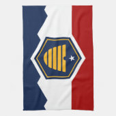 Serviette de cuisine avec drapeau de l'Utah, États (Vertical)