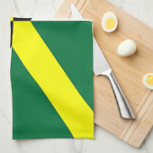 Serviette de cuisine avec Drapeau de Monterey City (Quart Plié)