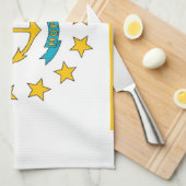 Serviette de cuisine avec Drapeau de Rhode Island, (Quart Plié)
