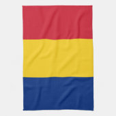 Serviette de cuisine avec Drapeau de Roumanie (Vertical)