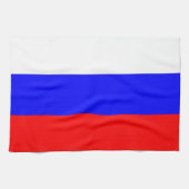 Serviette de cuisine avec Drapeau de Russie (Horizontal)