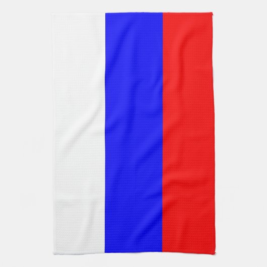 Serviette de cuisine avec Drapeau de Russie (Vertical)