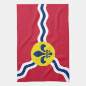 Serviette de cuisine avec Drapeau de Saint-Louis (Vertical)