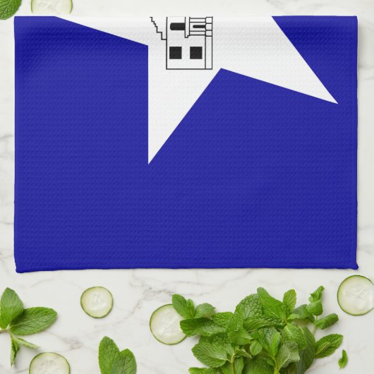 Serviette de cuisine avec Drapeau de San Antonio,  (Plié)