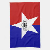 Serviette de cuisine avec Drapeau de San Antonio,  (Vertical)