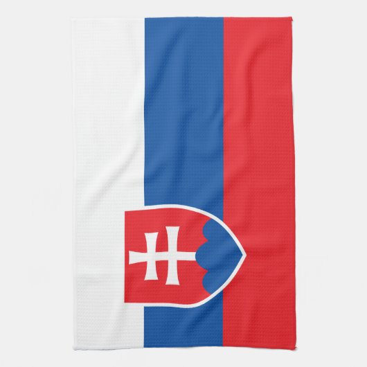 Serviette de cuisine avec Drapeau de Slovaquie (Vertical)
