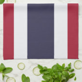 Serviette de cuisine avec drapeau de Thaïlande (Plié)