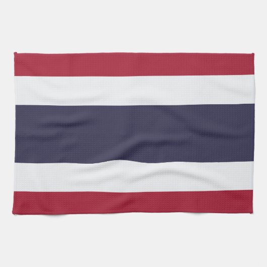 Serviette de cuisine avec drapeau de Thaïlande (Horizontal)