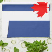 Serviette de cuisine avec drapeau de Toronto (Plié)
