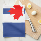 Serviette de cuisine avec drapeau de Toronto (Quart Plié)