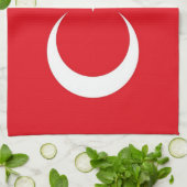 Serviette de cuisine avec Drapeau de Turquie (Plié)