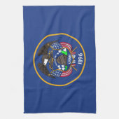 Serviette de cuisine avec Drapeau de Utah, U.S.A. (Vertical)