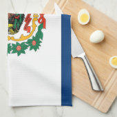 Serviette de cuisine avec Drapeau de Virginie Occi (Quart Plié)