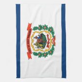 Serviette de cuisine avec Drapeau de Virginie Occi (Vertical)