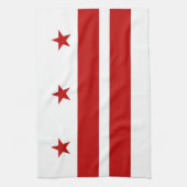 Serviette de cuisine avec Drapeau de Washington D. (Vertical)