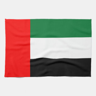 Serviette de cuisine avec Drapeau des Émirats Arab