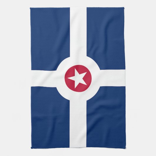 Serviette de cuisine avec Drapeau d'Indianapolis,  (Vertical)