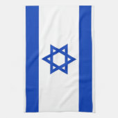 Serviette de cuisine avec Drapeau d'Israël (Vertical)