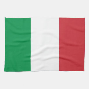Serviette de cuisine avec Drapeau d'Italie