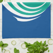 Serviette de cuisine avec drapeau d'Ottawa, Canada (Plié)