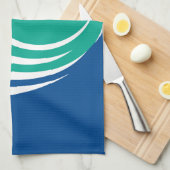 Serviette de cuisine avec drapeau d'Ottawa, Canada (Quart Plié)