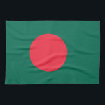 Serviette de cuisine avec Drapeau du Bangladesh<br><div class="desc">Ajoutez une touche de fierté bangladaise à votre cuisine avec notre serviette de cuisine exclusive avec le drapeau du Bangladesh ! Réalisée avec une attention minutieuse aux détails, cette serviette de cuisine est plus qu’un simple article pratique, c’est une célébration du patrimoine et de la fierté nationale du Bangladesh. Le...</div>