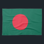 Serviette de cuisine avec Drapeau du Bangladesh<br><div class="desc">Ajoutez une touche de fierté bangladaise à votre cuisine avec notre serviette de cuisine exclusive avec le drapeau du Bangladesh ! Réalisée avec une attention minutieuse aux détails, cette serviette de cuisine est plus qu’un simple article pratique, c’est une célébration du patrimoine et de la fierté nationale du Bangladesh. Le...</div>
