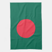 Serviette de cuisine avec Drapeau du Bangladesh (Vertical)