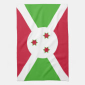 Serviette de cuisine avec Drapeau du Burundi (Vertical)