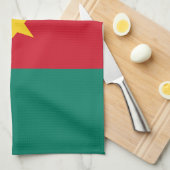 Serviette de cuisine avec Drapeau du Cameroun (Quart Plié)