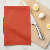Serviette de cuisine avec Drapeau du Chili (Quart Plié)