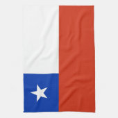 Serviette de cuisine avec Drapeau du Chili (Vertical)