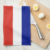 Serviette de cuisine avec Drapeau du Costa Rica (Quart Plié)