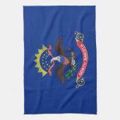 Serviette de cuisine avec Drapeau du Dakota du Nor (Vertical)