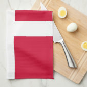 Serviette de cuisine avec Drapeau du Danemark (Quart Plié)