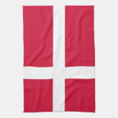Serviette de cuisine avec Drapeau du Danemark (Vertical)