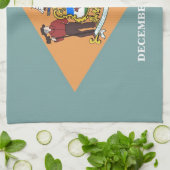 Serviette de cuisine avec Drapeau du Delaware, Éta (Plié)