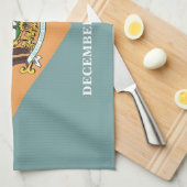 Serviette de cuisine avec Drapeau du Delaware, Éta (Quart Plié)