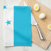 Serviette de cuisine avec Drapeau du Honduras (Quart Plié)