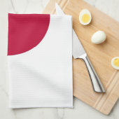Serviette de cuisine avec Drapeau du Japon (Quart Plié)