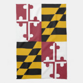 Serviette de cuisine avec Drapeau du Maryland, Éta (Vertical)
